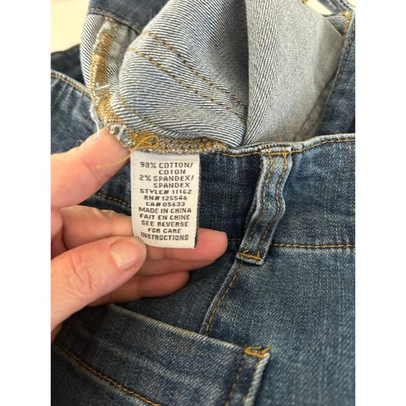 Habitat Clothes To Live In Jeans SZ4 Womens Wide Leg High-Rise Cropped Stretch - Picture 8 of 12